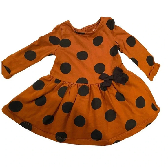 JUST ONE YOU CARTERS GIRLS BABY DRESS SPRING FALL CASUAL HOLIDAY SIZE 9 MONTHS - Picture 1 of 3